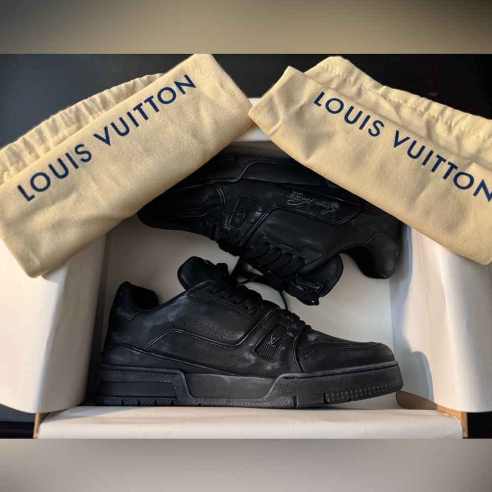 Louis Vuitton “Distressed” Leather Sneakers